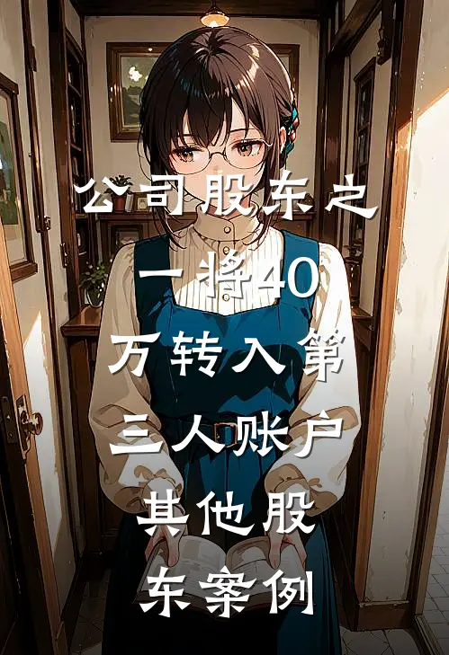 公司股东之一将40万转入第三人账户,其他股东案例