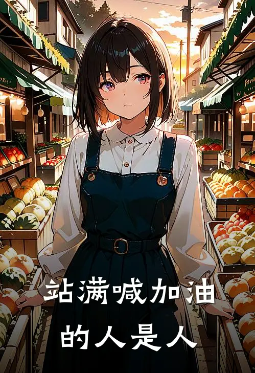 站满喊加油的人是人