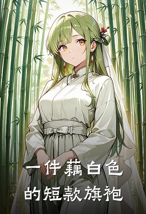 一件藕白色的短款旗袍
