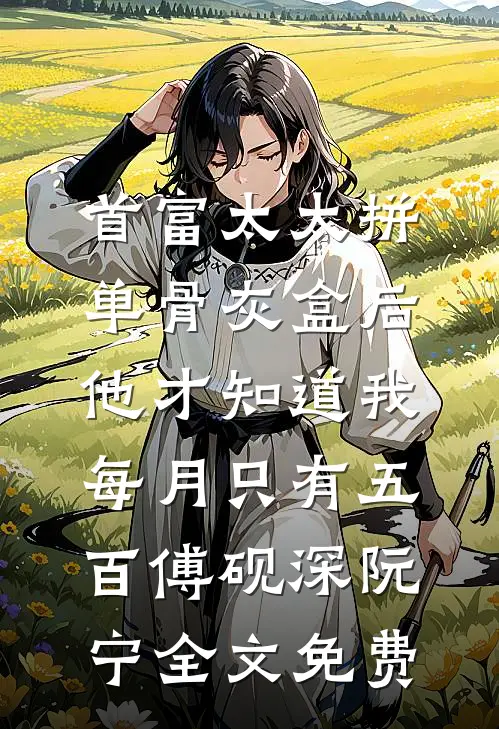 首富太太拼单骨灰盒后，他才知道我每月只有五百傅砚深阮宁全文免费